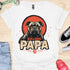 Bulldog Papa - V7 - Gothic Graphic Dark T-Shirt